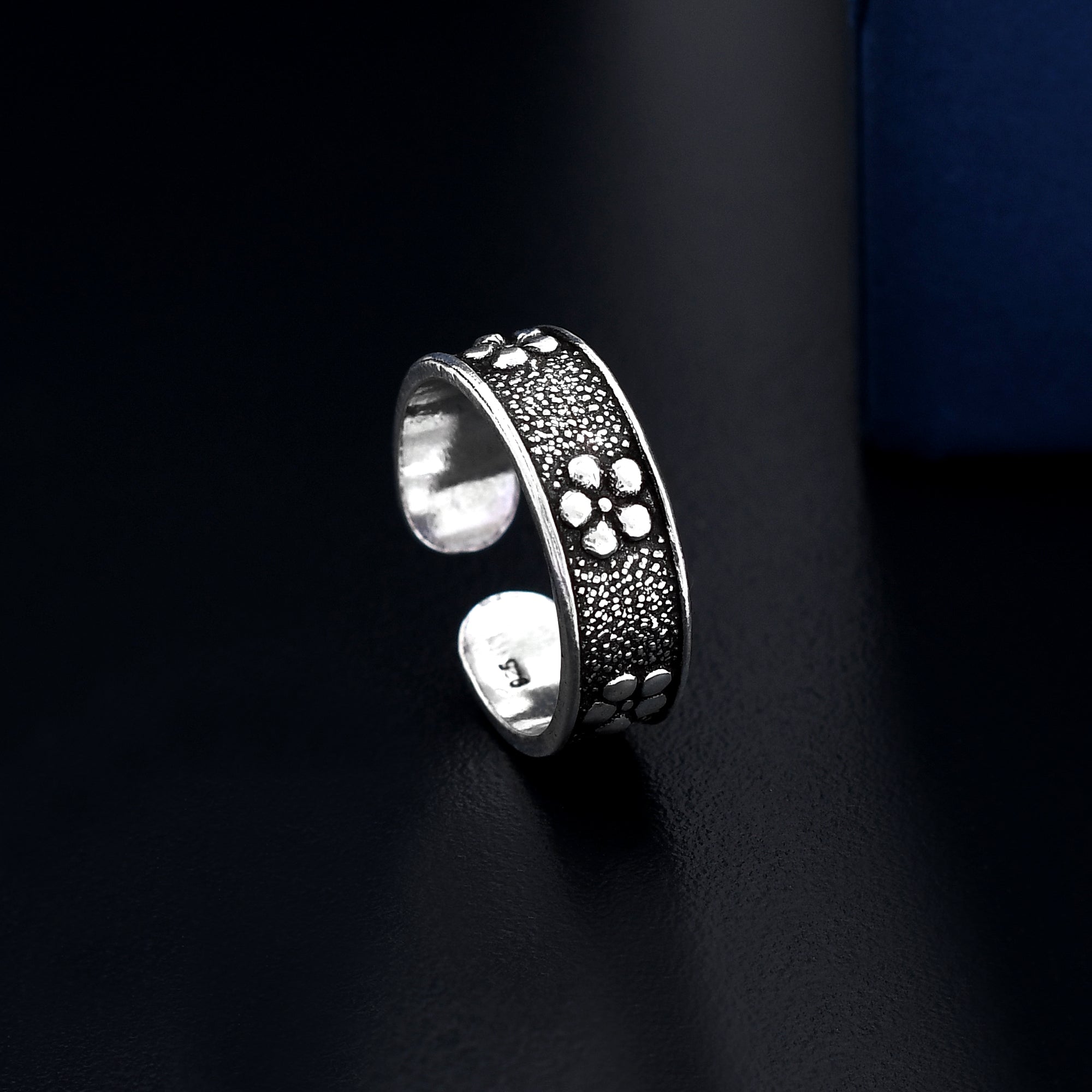 Flower Design 925 Sterling Silver Toe Ring