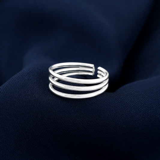 Round Spring 925 Sterling Silver Toe Ring