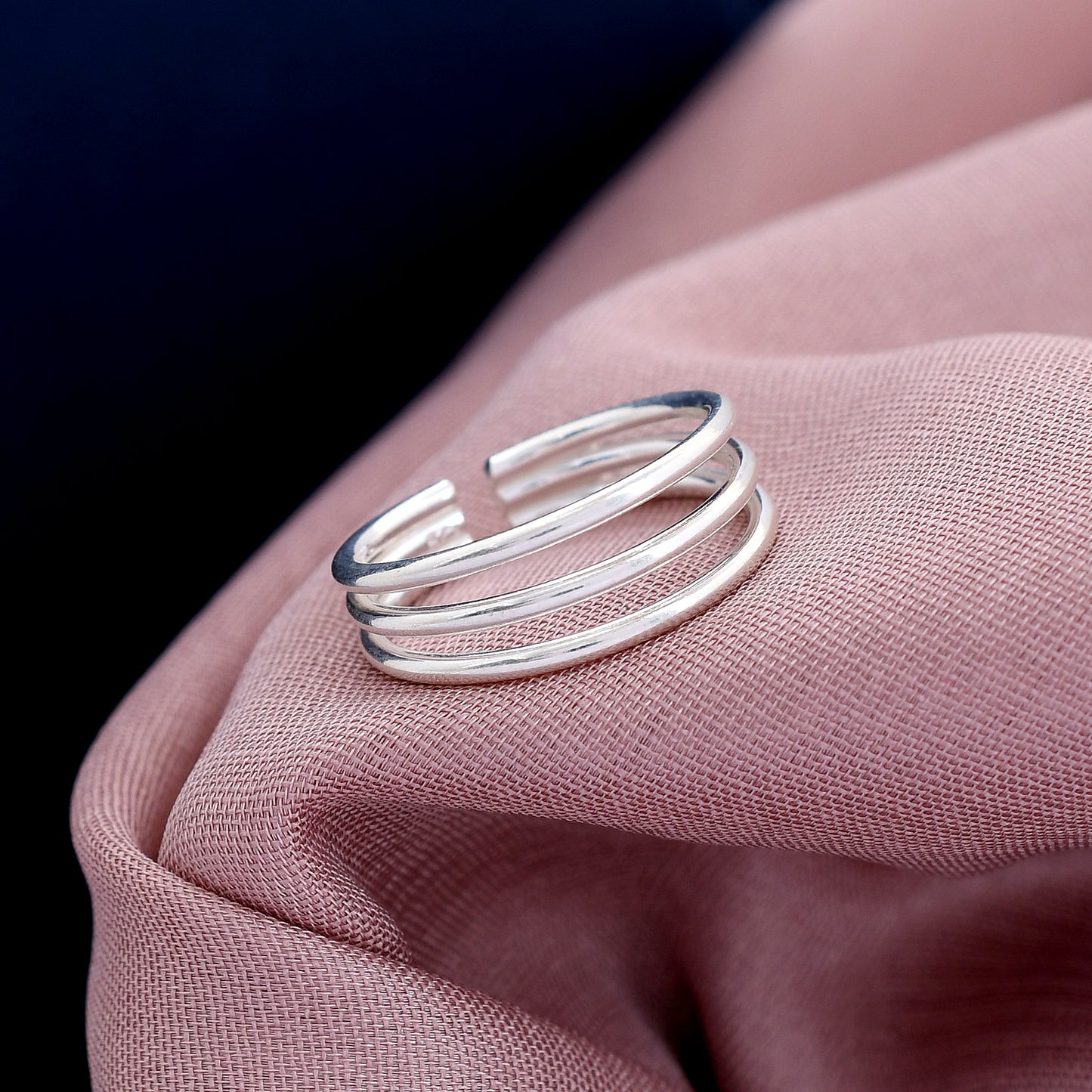 Round Spring 925 Sterling Silver Toe Ring