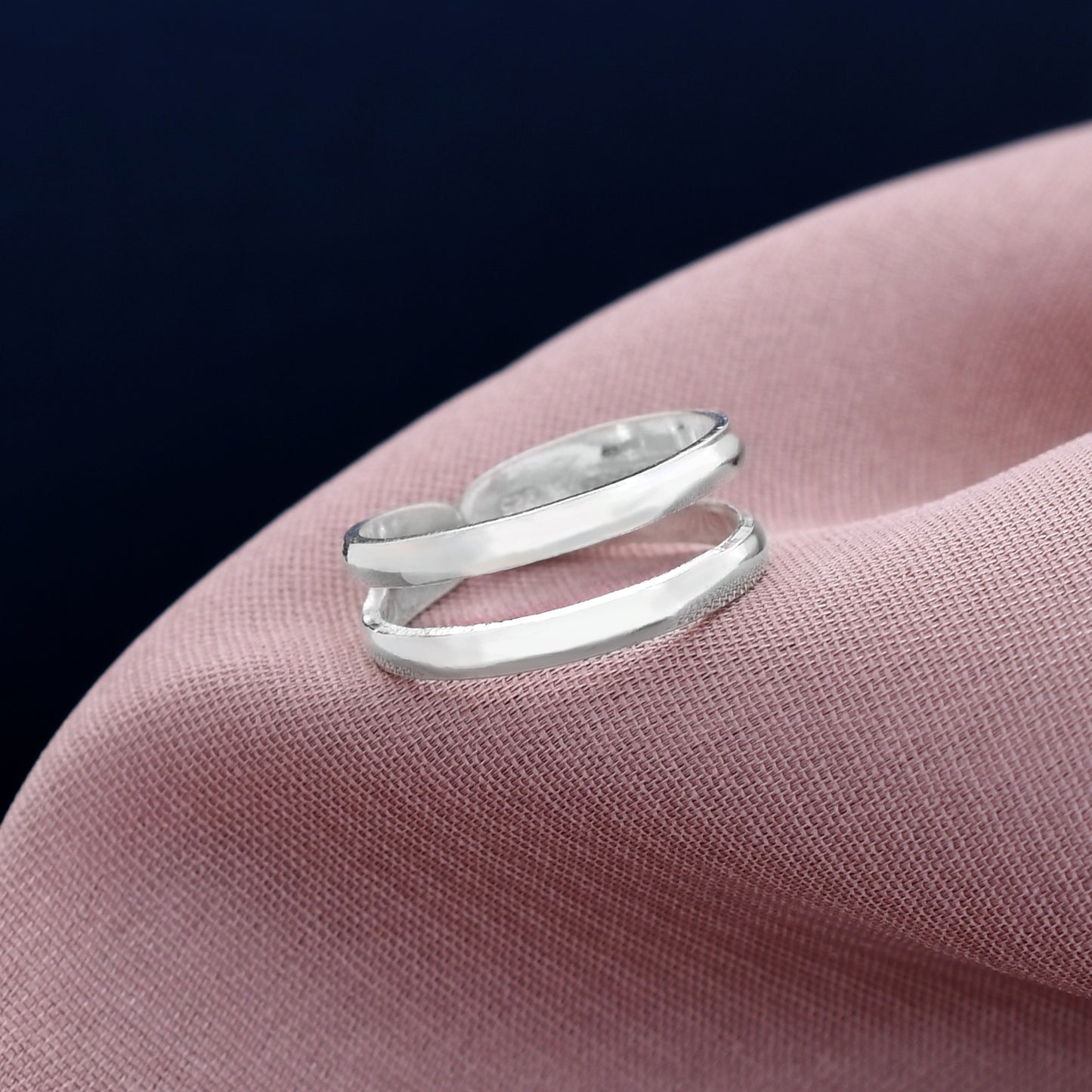 Double Band 925 Sterling Silver Toe Ring