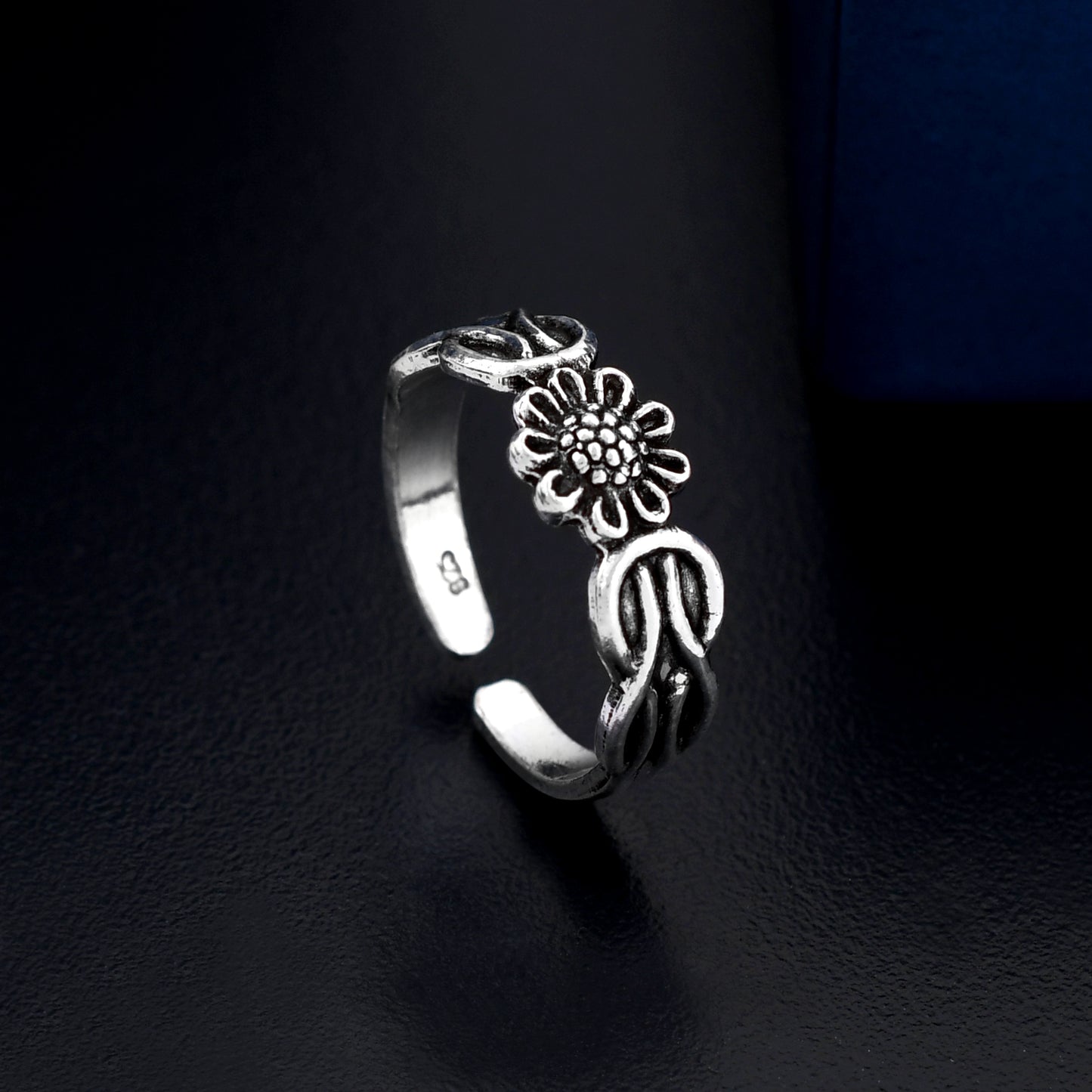 Sunflower 925 Sterling Silver Toe Ring