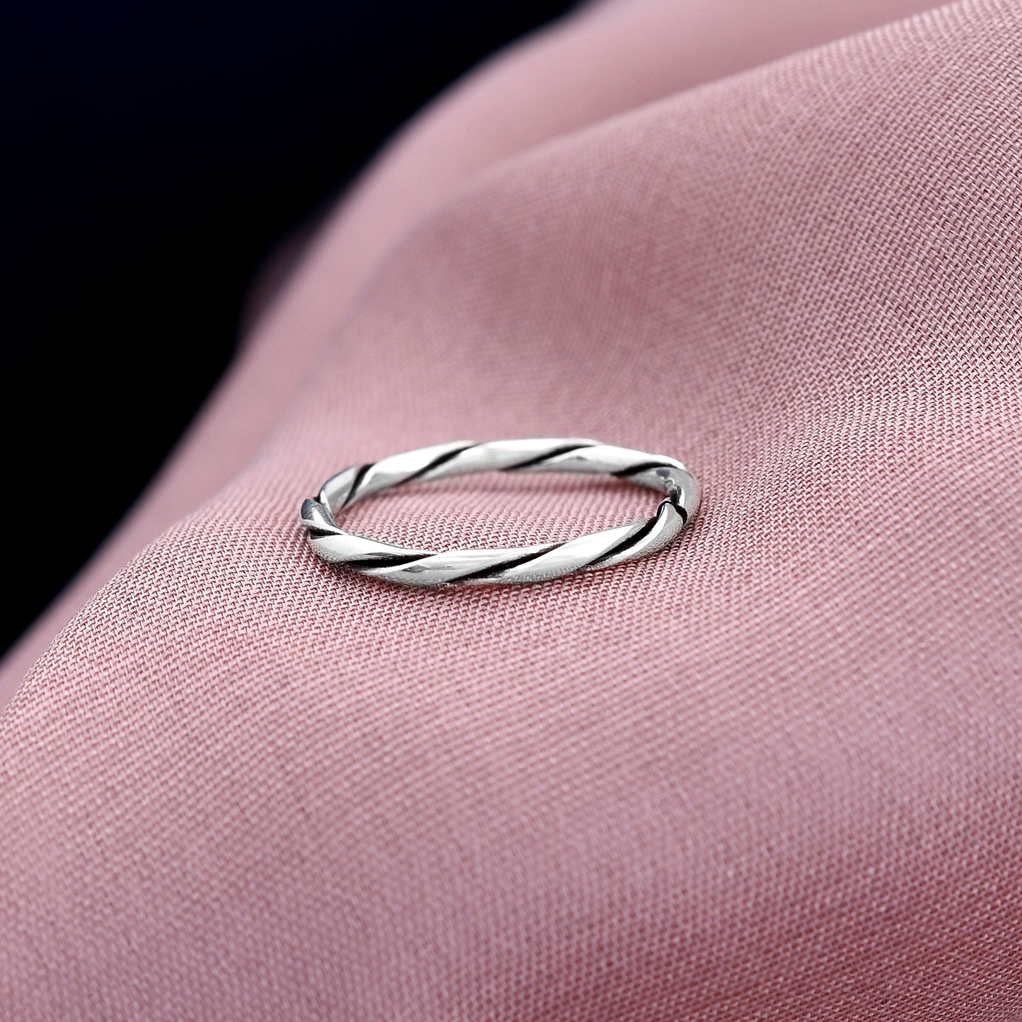 Twisted Wire Design 925 Sterling Silver Toe Ring