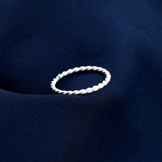 Round Twisted 925 Sterling Silver Toe Ring