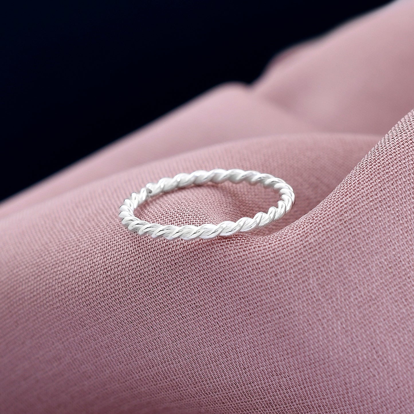 Round Twisted 925 Sterling Silver Toe Ring