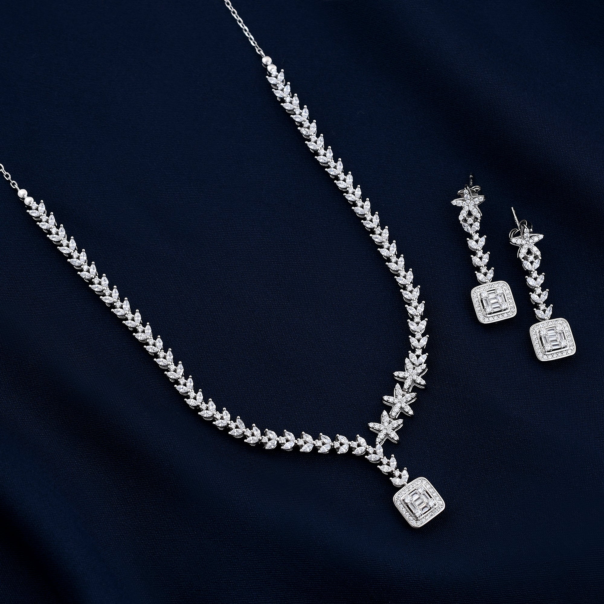 925 Sterling Silver Necklace Set