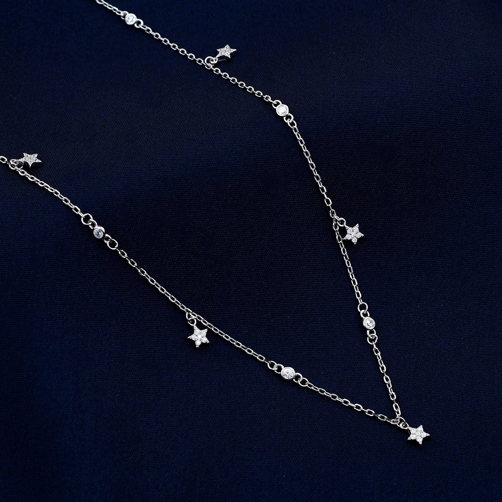 Sparkling star 925 Sterling Silver Necklace