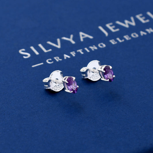 Citrine Duamond 925 Sterling Silver Studs