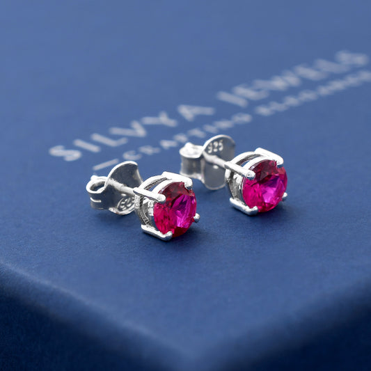 Rhodium Plated Shaped 925 Sterling Silver Studs