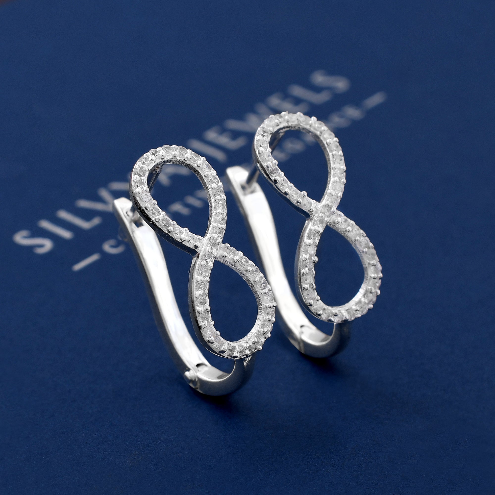 Infinity Shape 925 Sterling Silver Earring