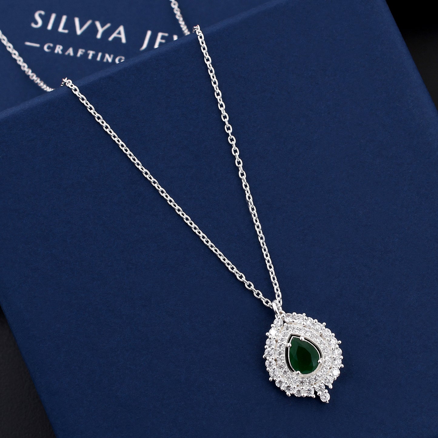 Zirconia Diamond 925 Sterling Silver Pendant