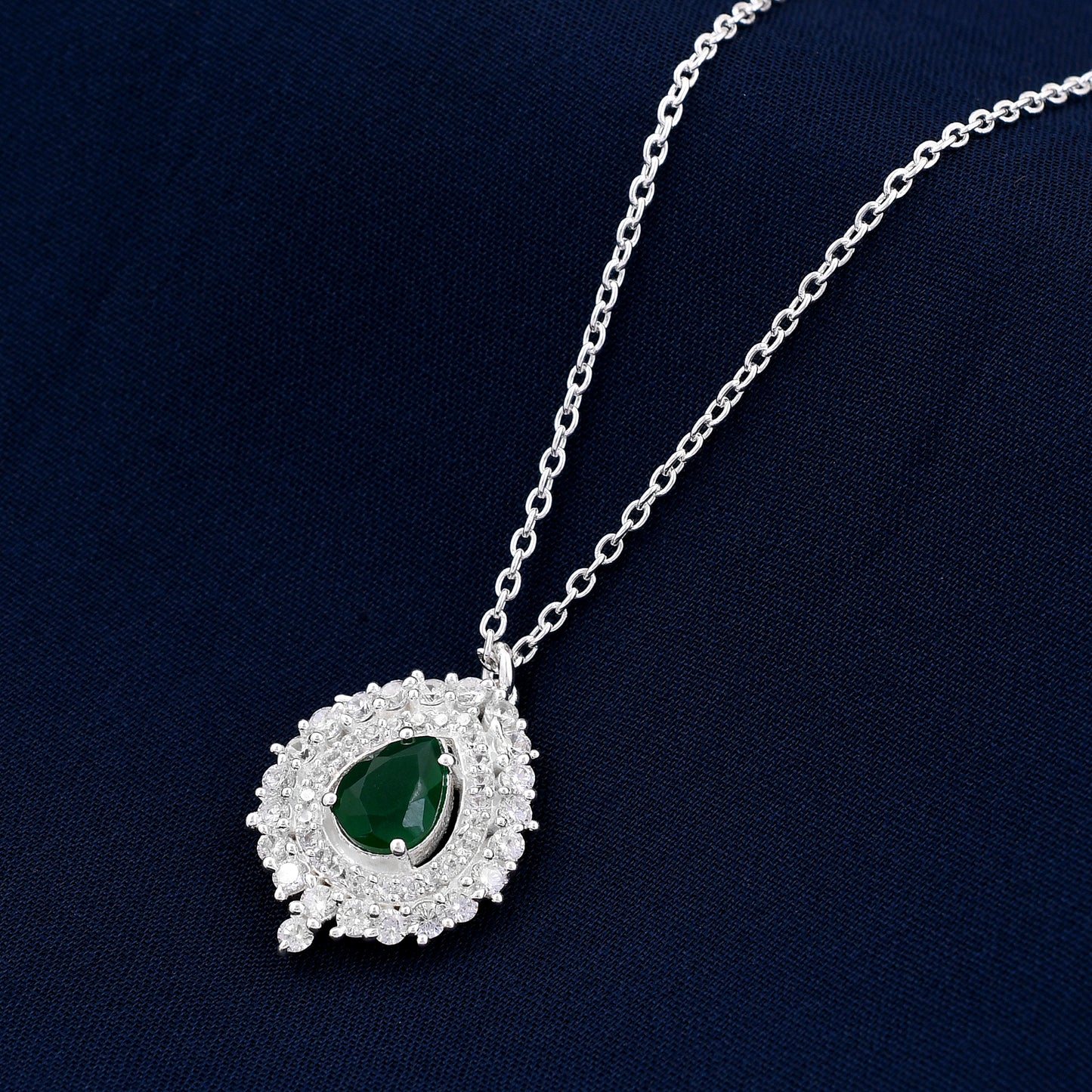 Zirconia Diamond 925 Sterling Silver Pendant