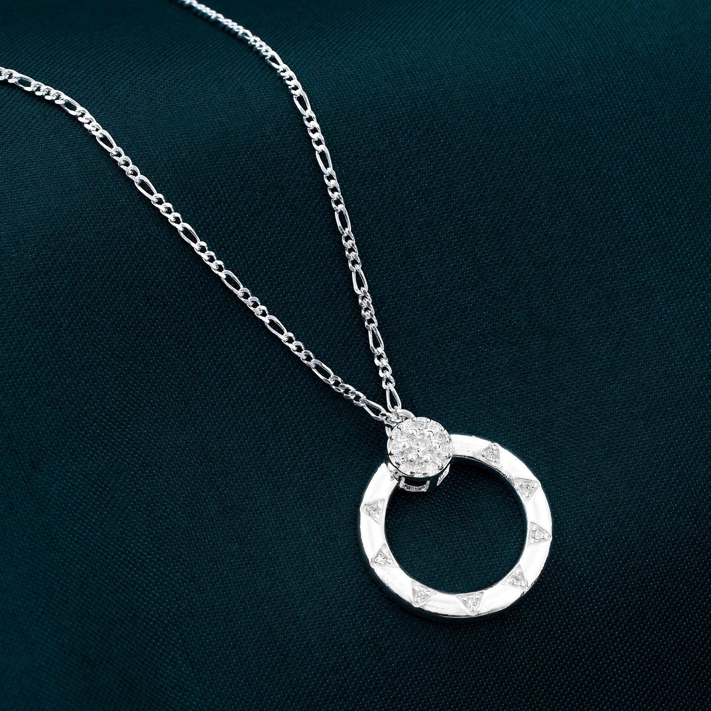 Circular Wheel Design 925 Sterling Silver Pendant