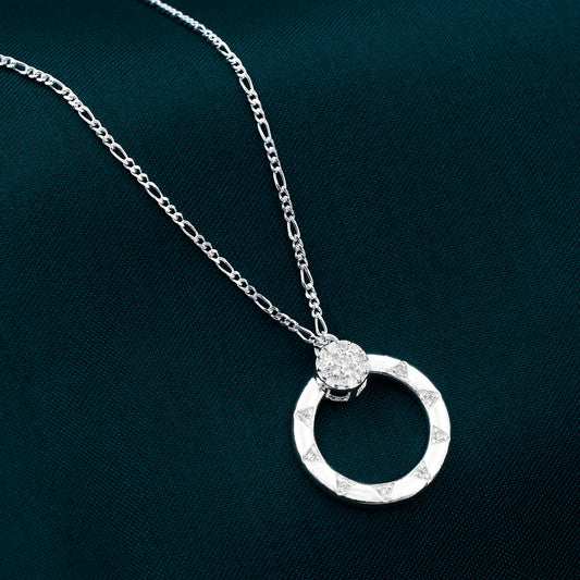 Circular Wheel Design 925 Sterling Silver Pendant