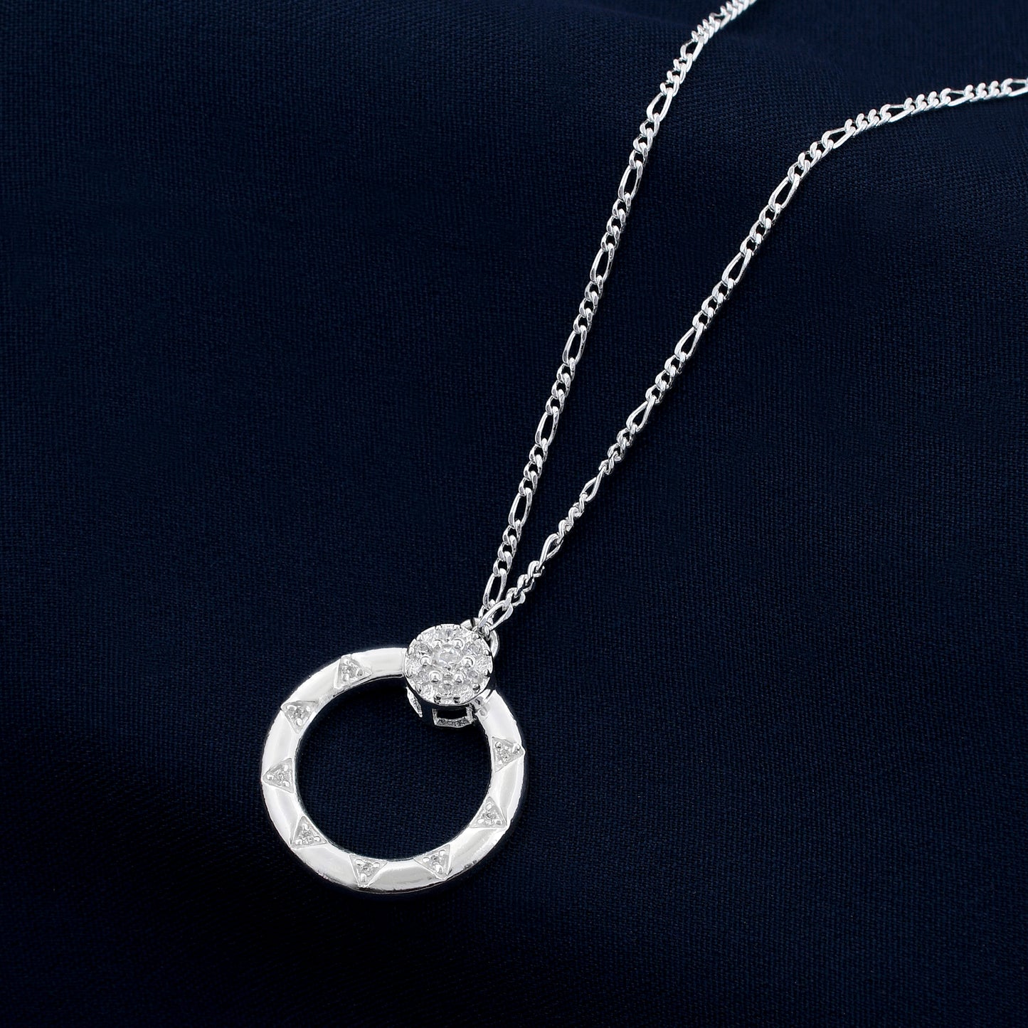 Circular Wheel Design 925 Sterling Silver Pendant