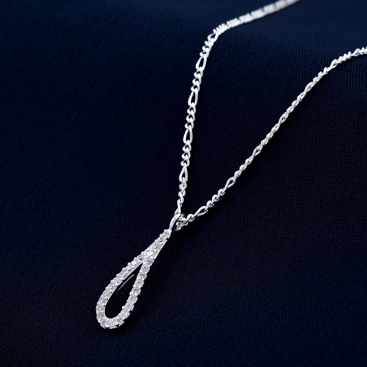 Tear Drop Design 925 Sterling Silver Pendant