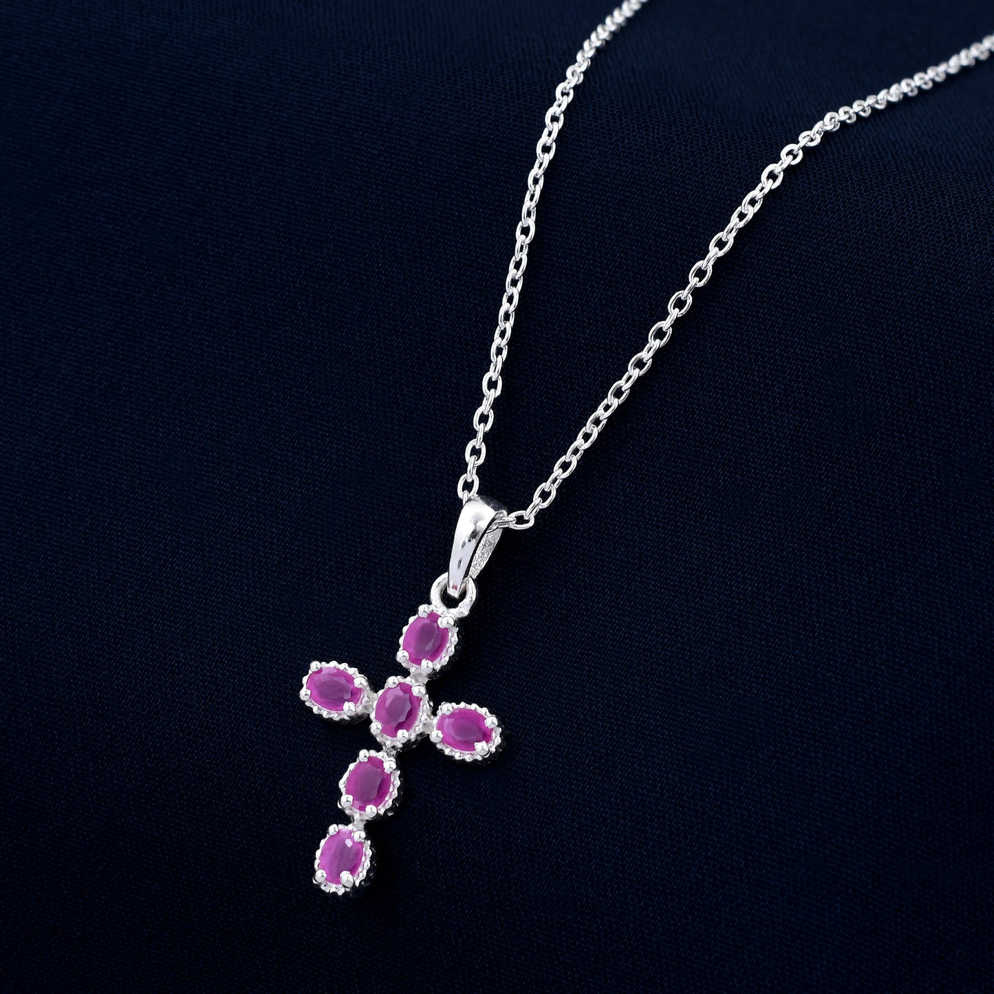 Genuine Cross Diamond 925 Sterling Silver Pendant
