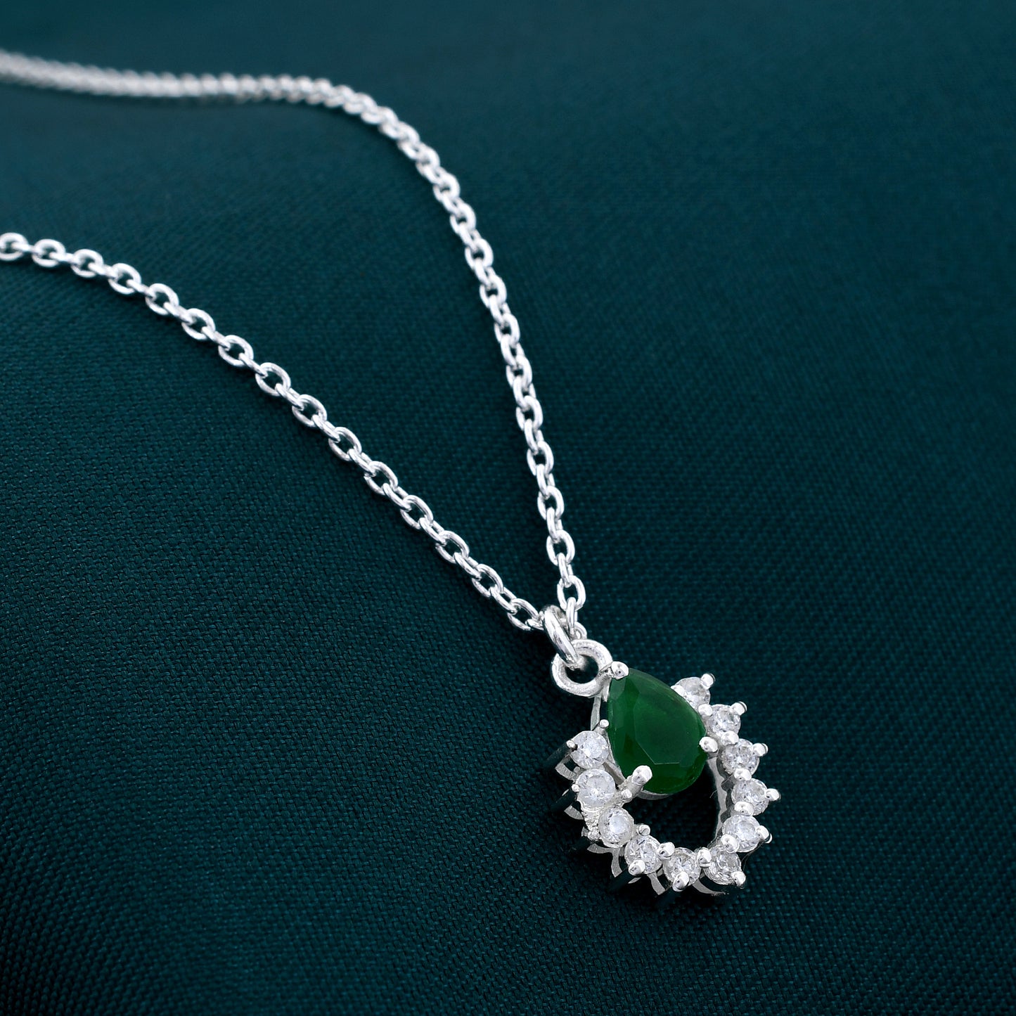 Natural Cut Diamond 925 Sterling Silver Pendant