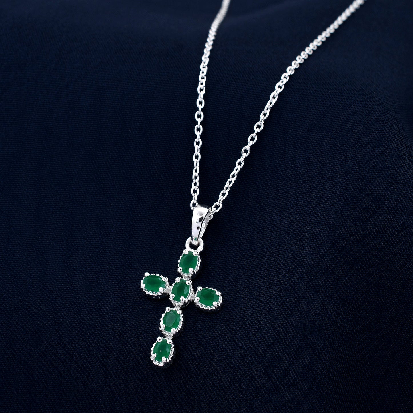 Genuine Cross Diamond 925 Sterling Silver Pendant