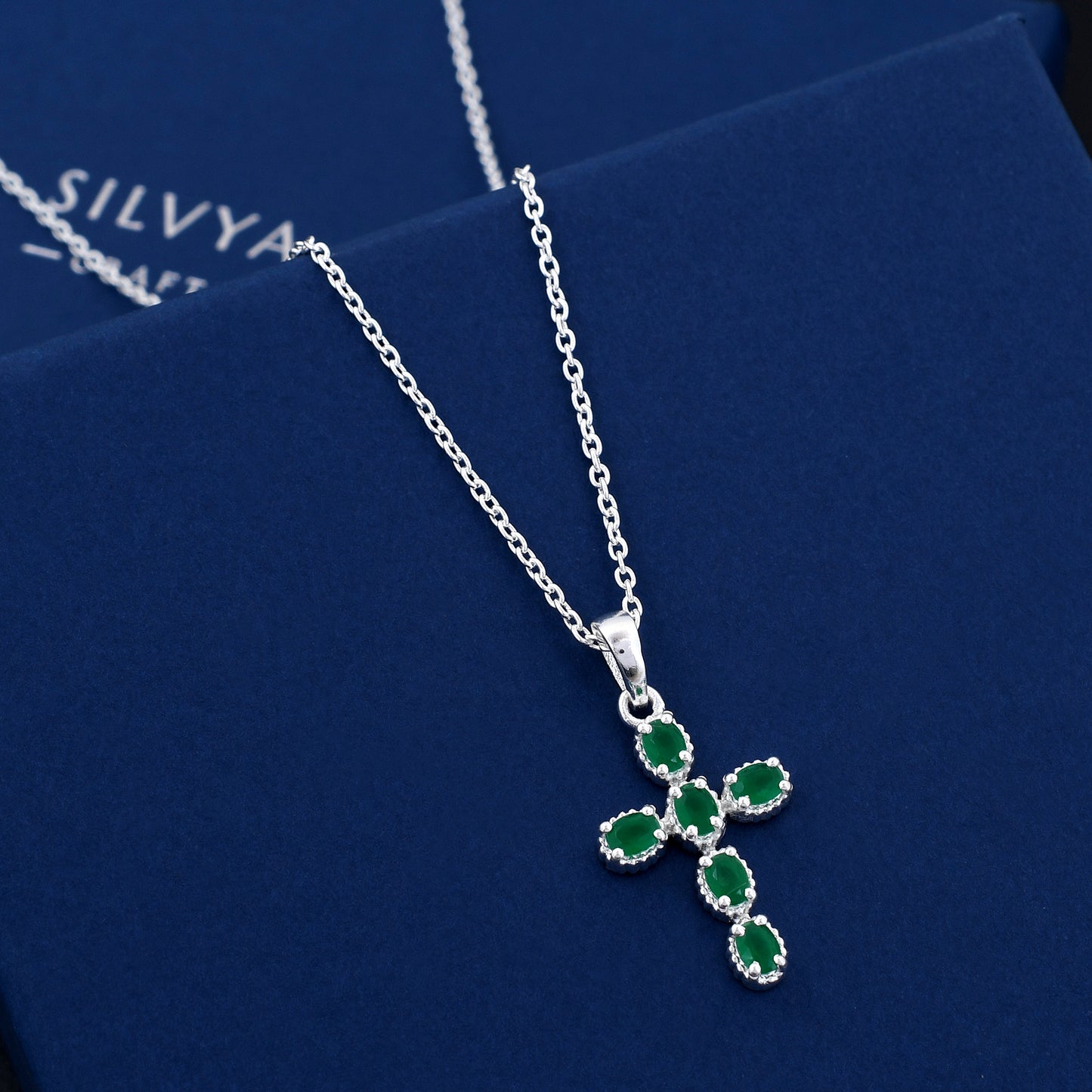 Genuine Cross Diamond 925 Sterling Silver Pendant