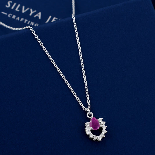 Natural Cut Diamond 925 Sterling Silver Pendant