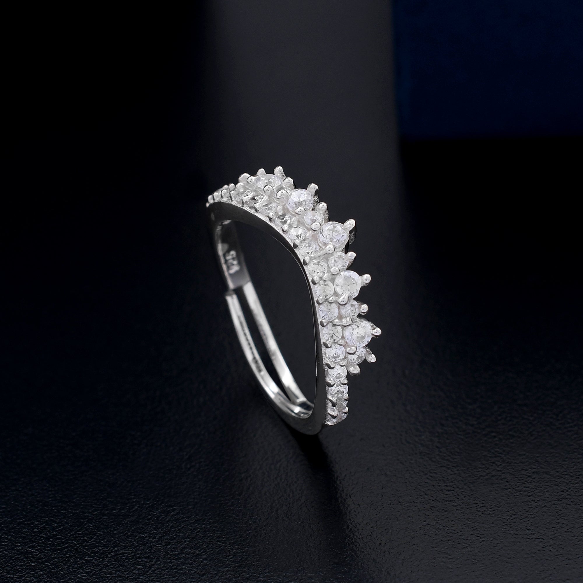 Zirconia Diamond 925 Sterling Silver Ring