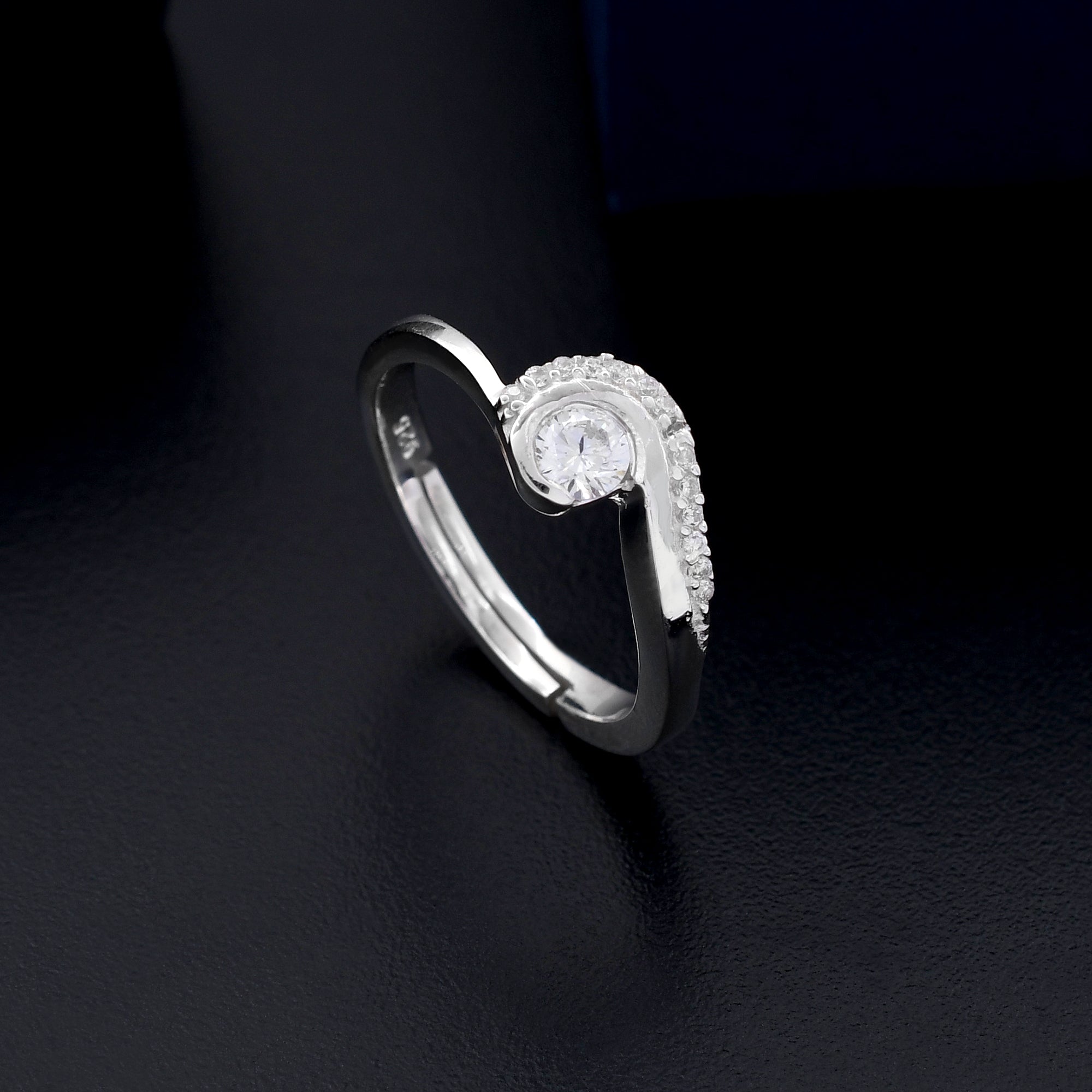 Fancy Diamond 925 Sterling Silver Ring