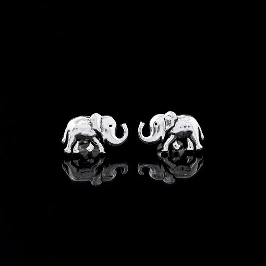 Elephant 925 Sterling Silver Studs