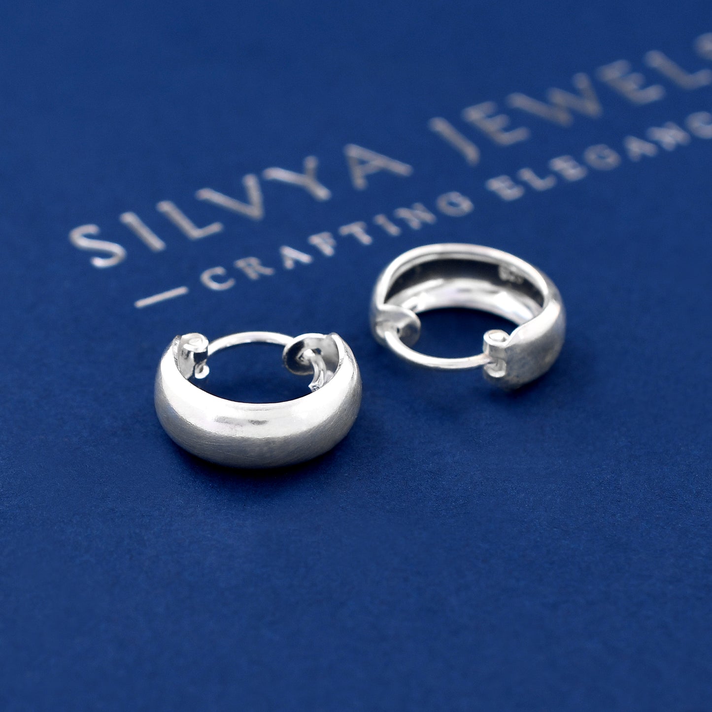 Round Plain 925 Sterling Silver Earring