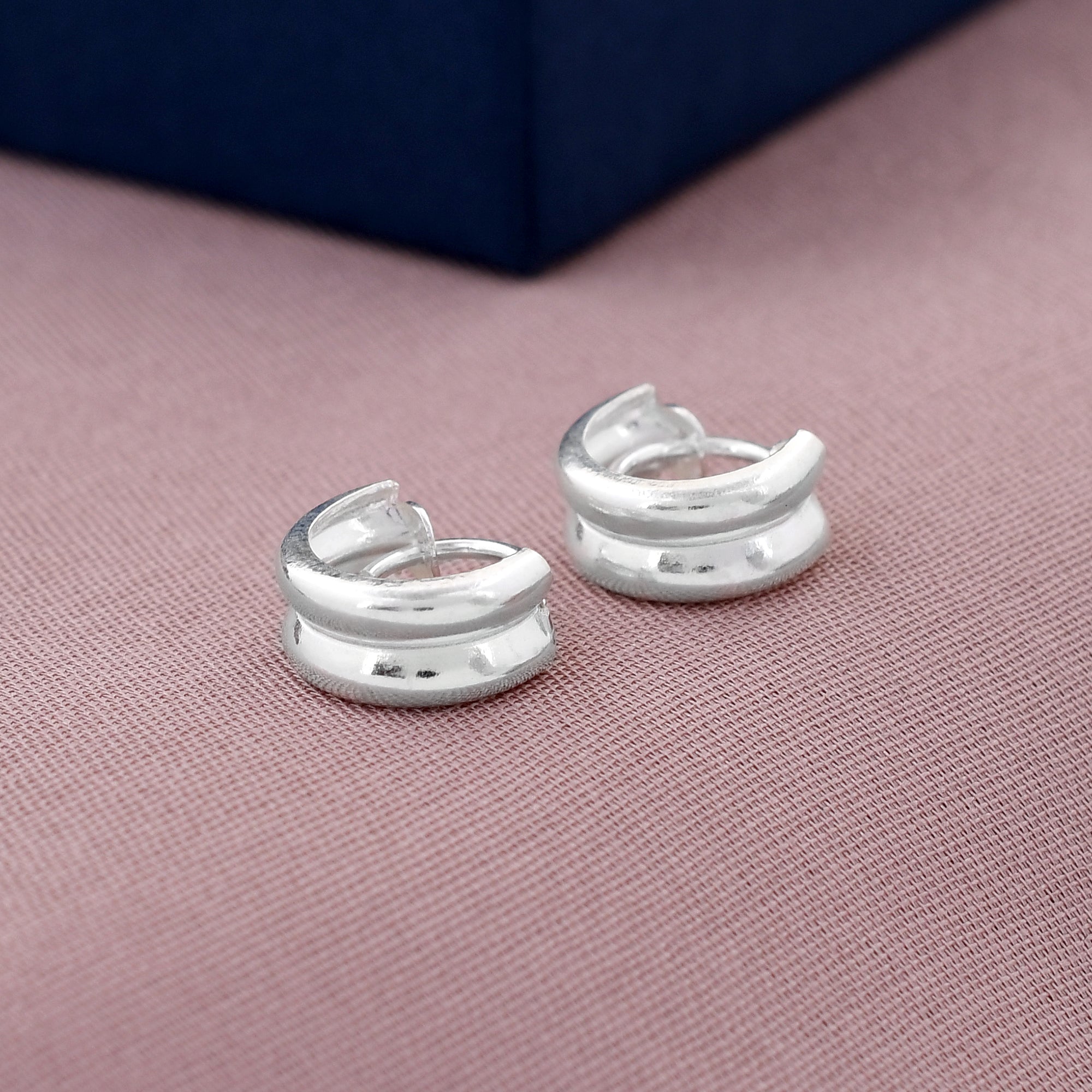 Double layer Design 925 Sterling Silver Earring