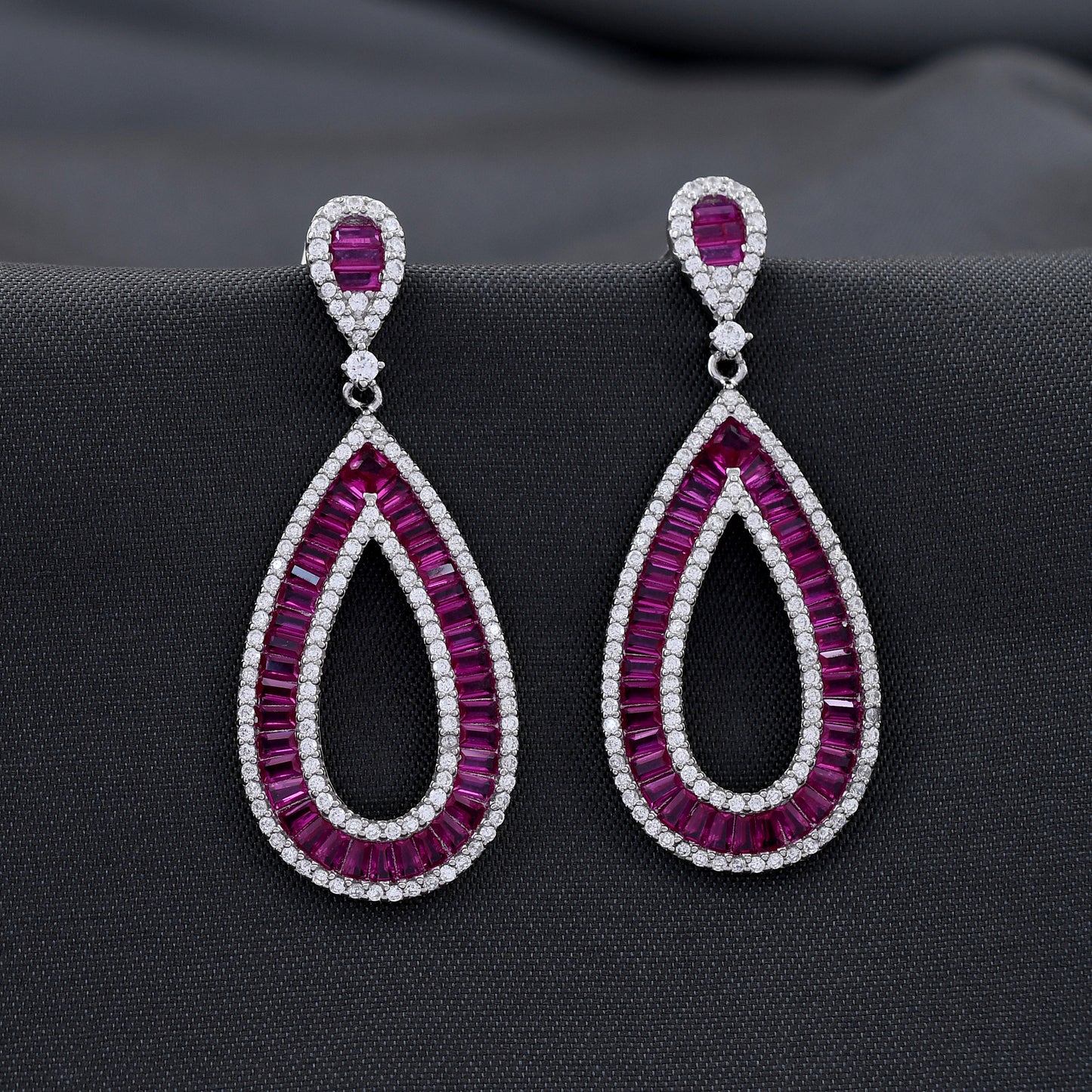 Color Diamond 925 Sterling Silver Earring