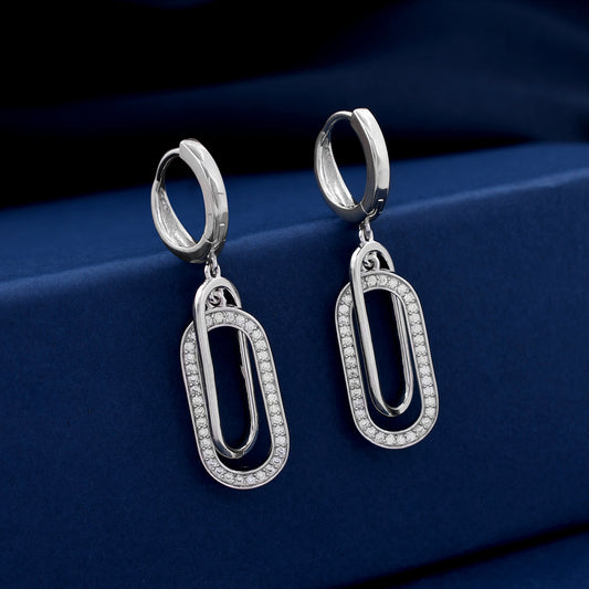 Millenia Drop 925 Sterling Silver Earring
