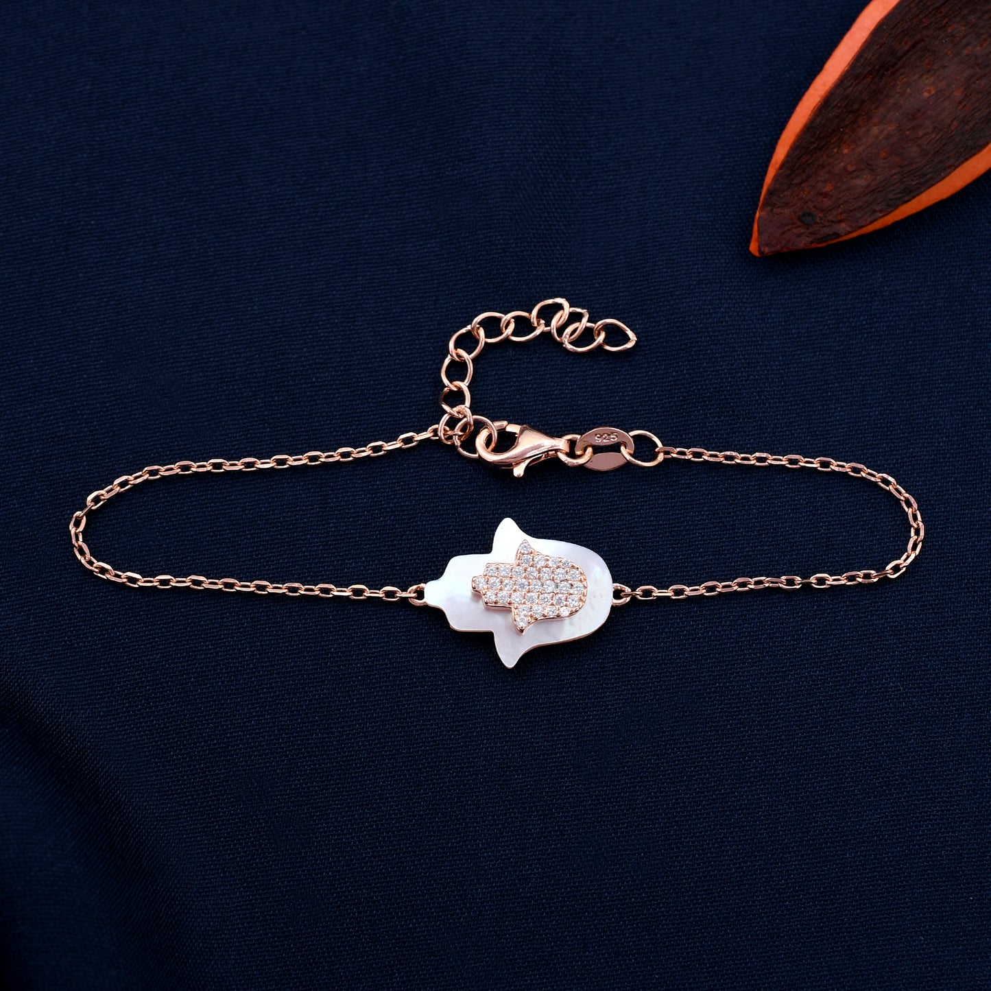 Elegant Zircon Design 925 Sterling Silver Bracelet