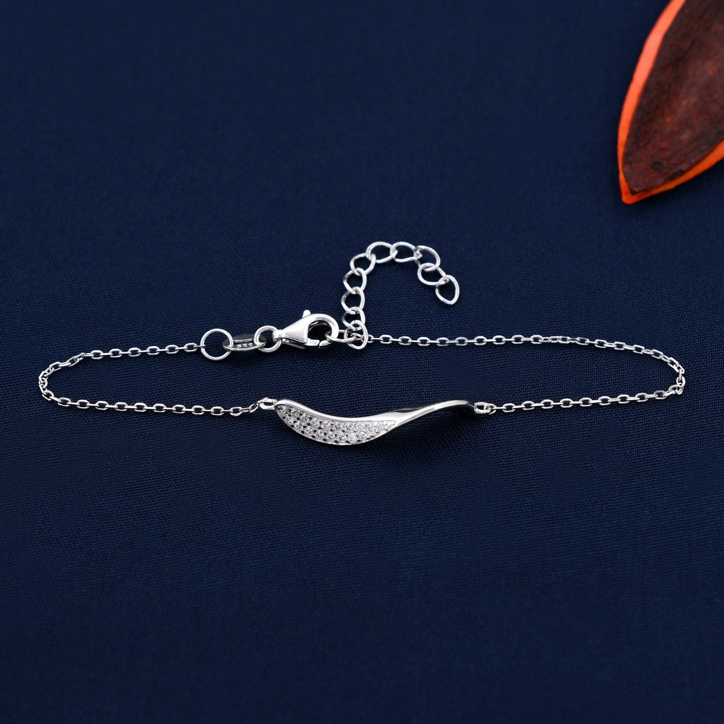 Cubic Zirconia 925 Sterling Silver Bracelet