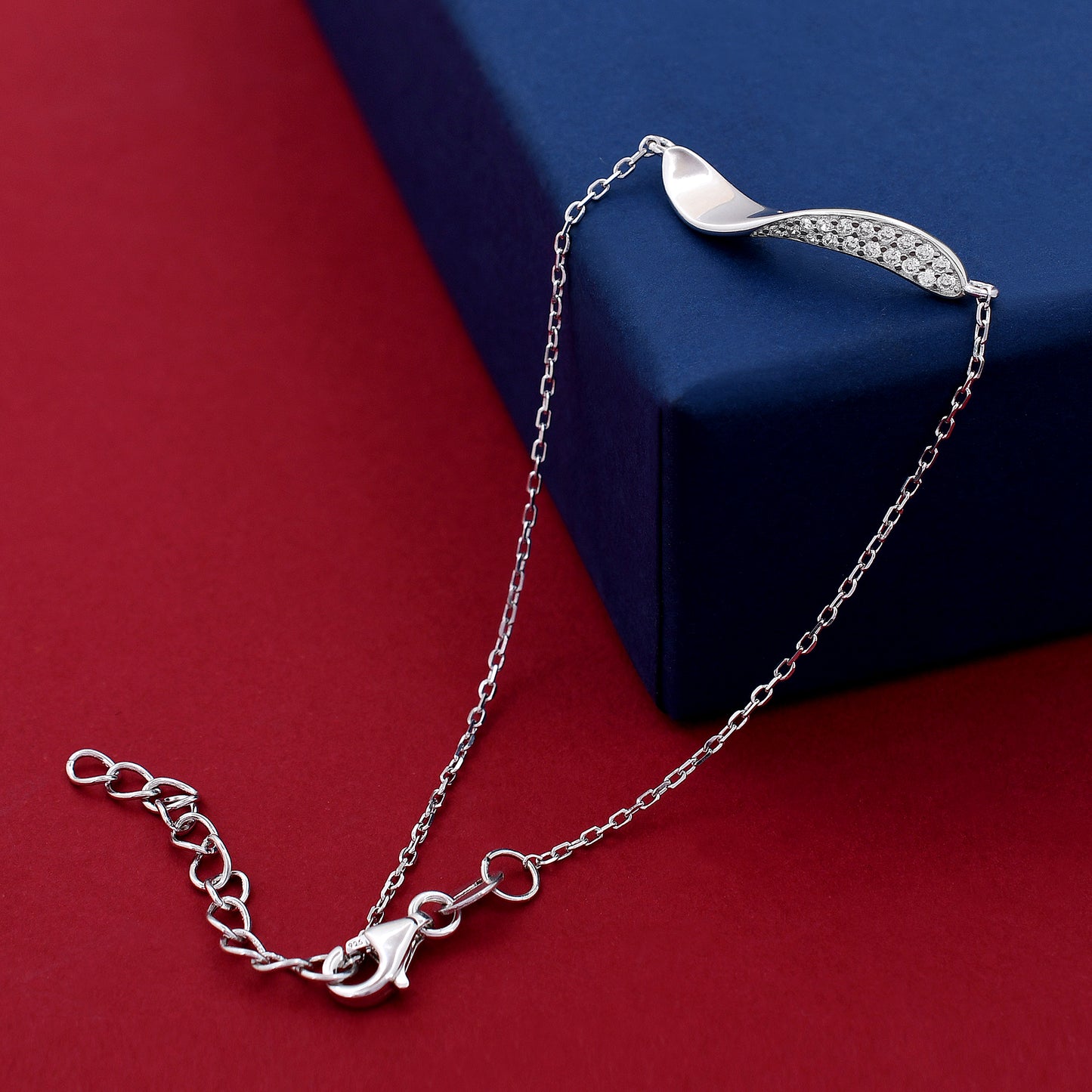 Cubic Zirconia 925 Sterling Silver Bracelet
