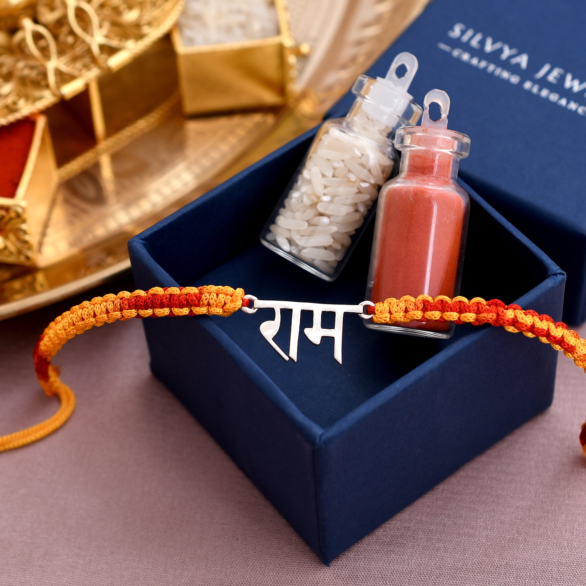 Shree Ram 925 Silver Rakhi