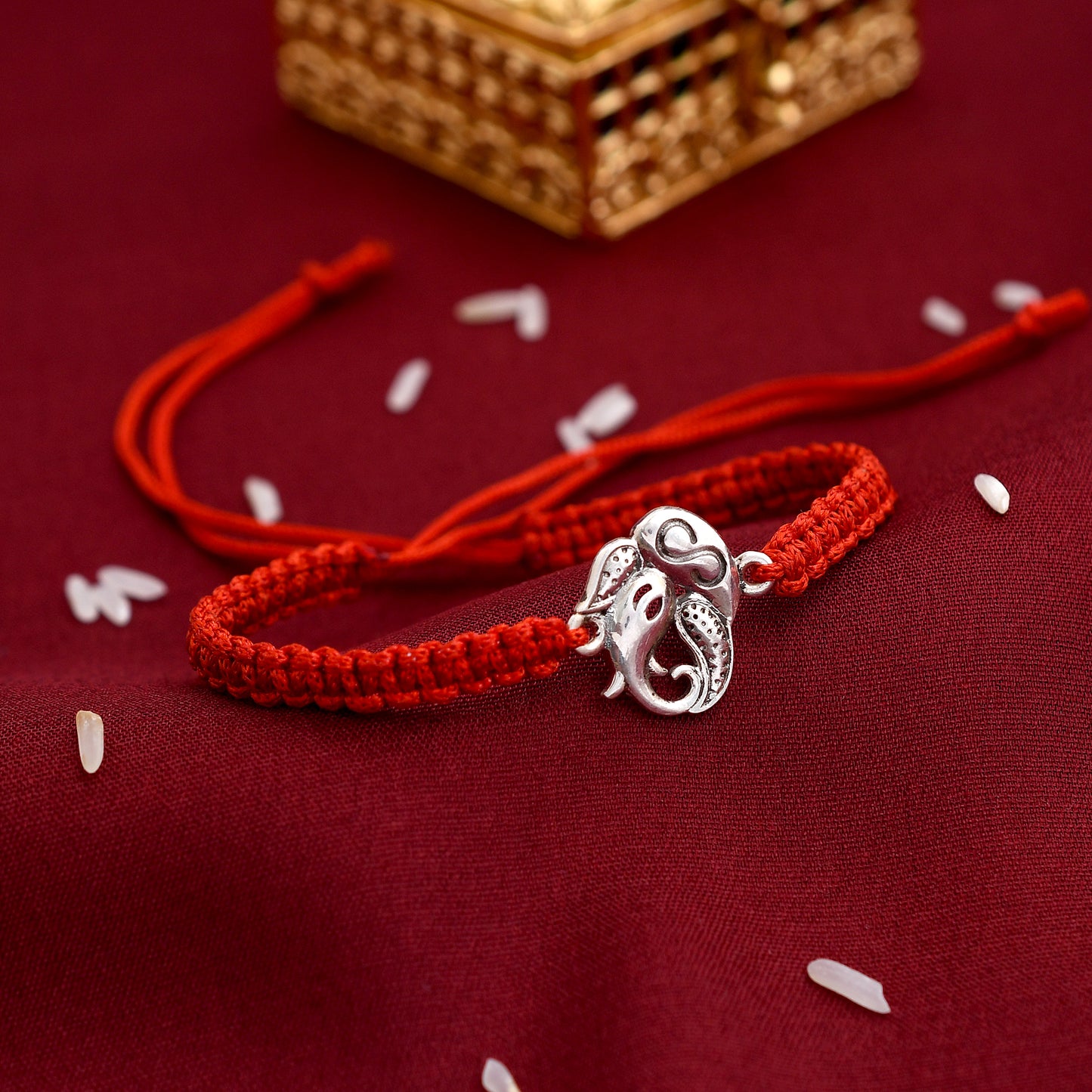 Ganesha 925 Silver Rakhi