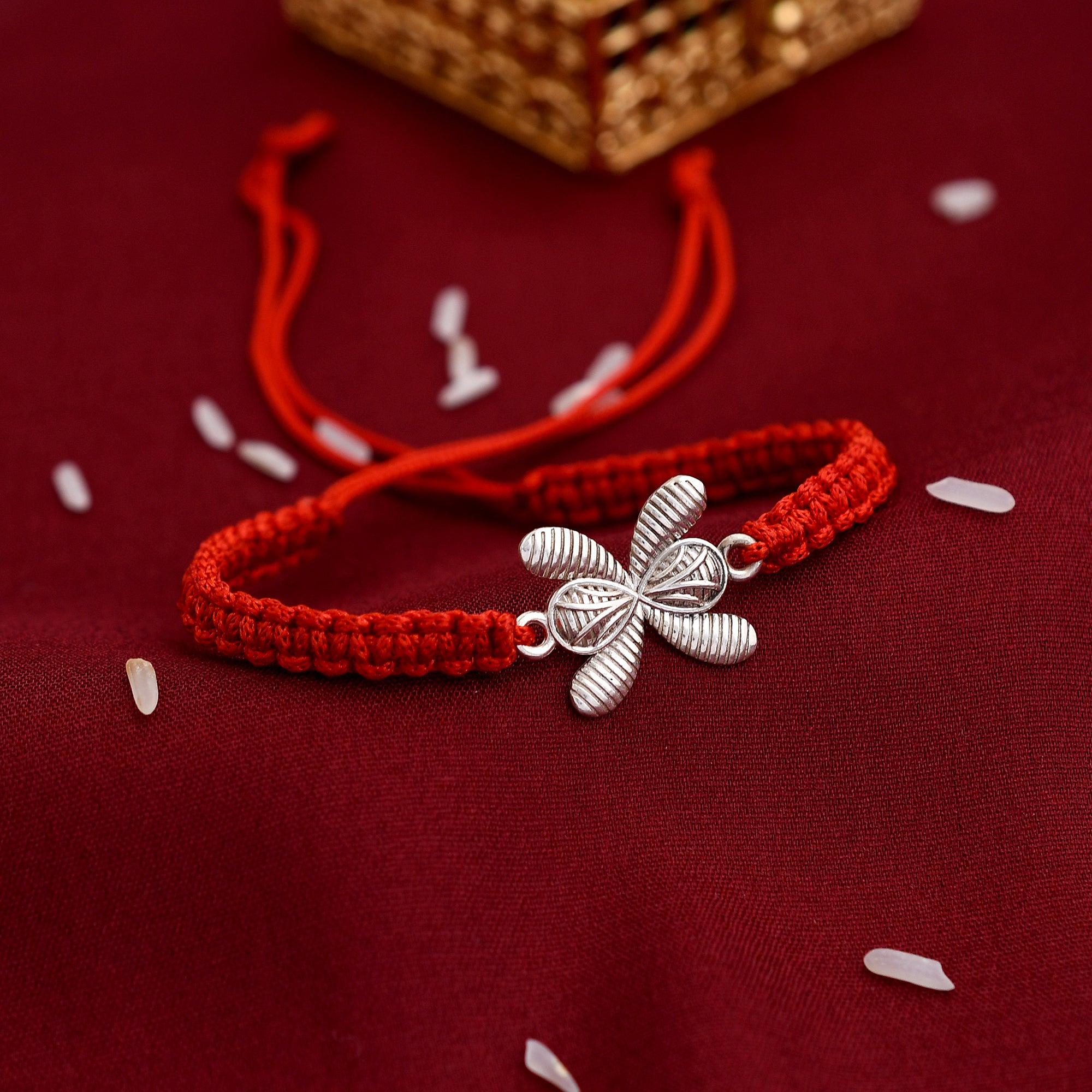 Unqiue Designer 925 Silver Rakhi