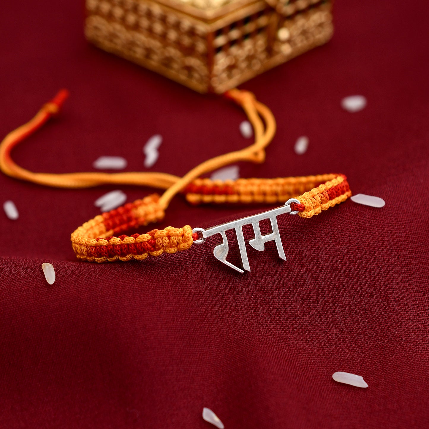 Shree Ram 925 Silver Rakhi