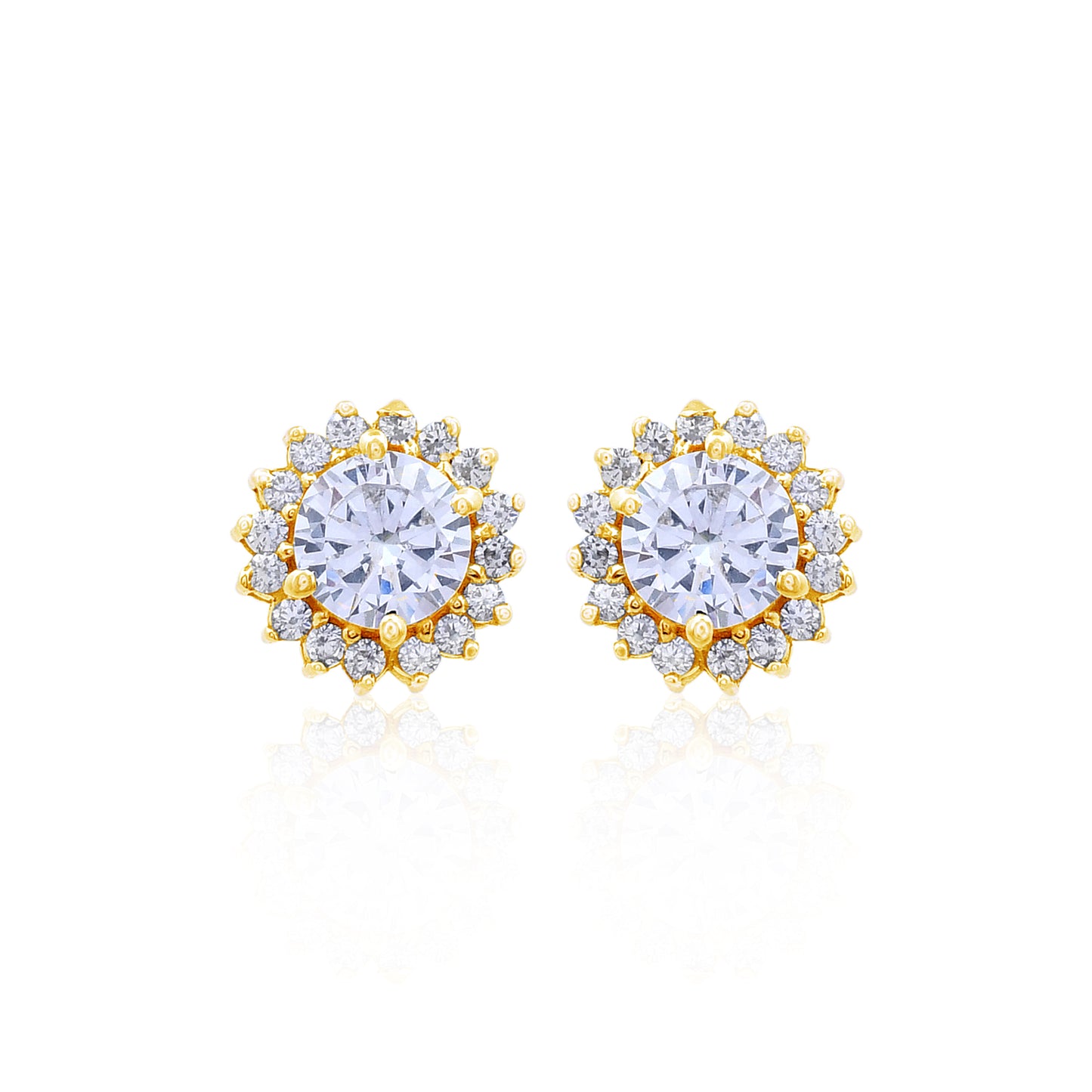Diamond Jacket 925 Sterling Silver Studs