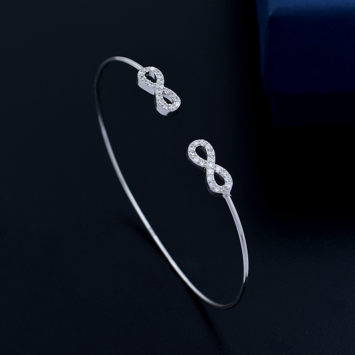 Infinity Shape 925 Sterling Silver Bracelet