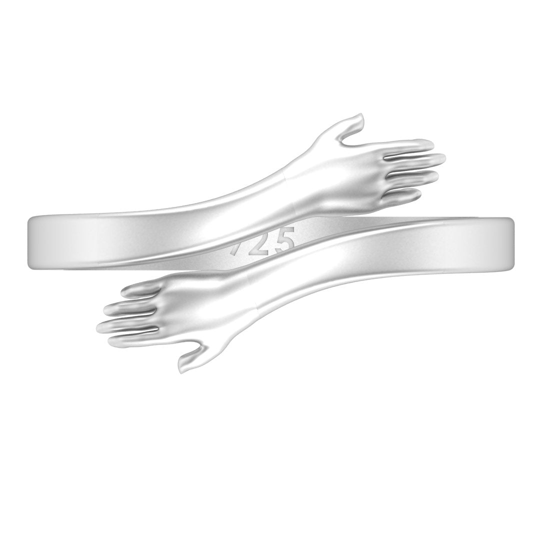 925 Sterling Silver Hug Ring