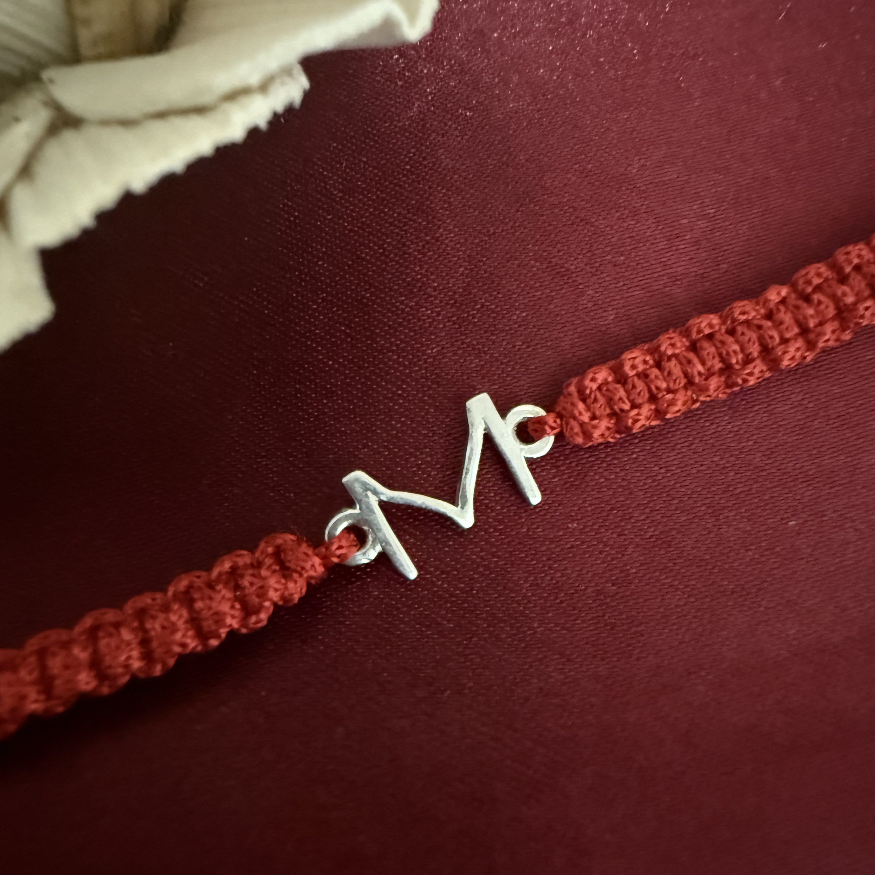925 Silver initial Rakhi