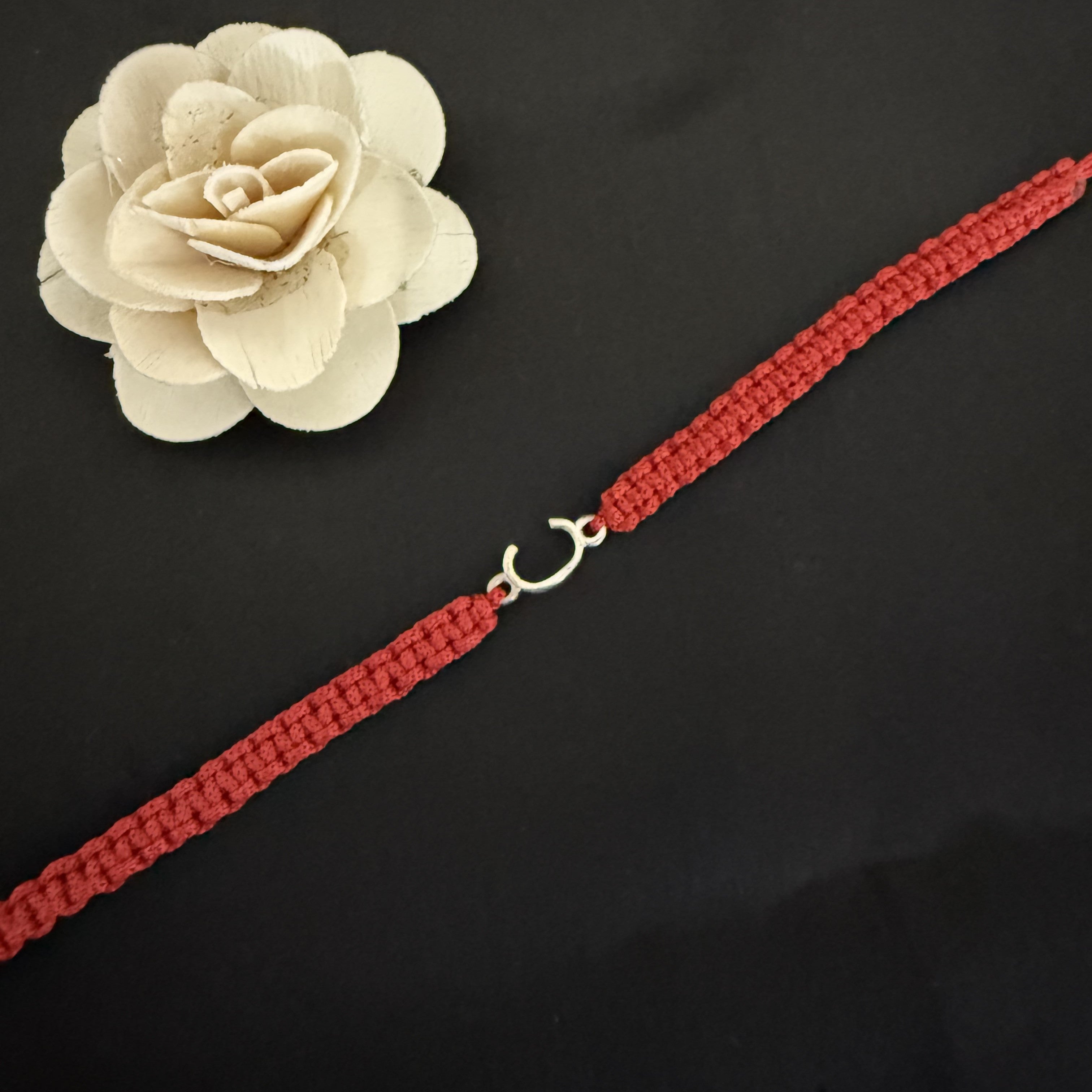 925 Silver initial Rakhi