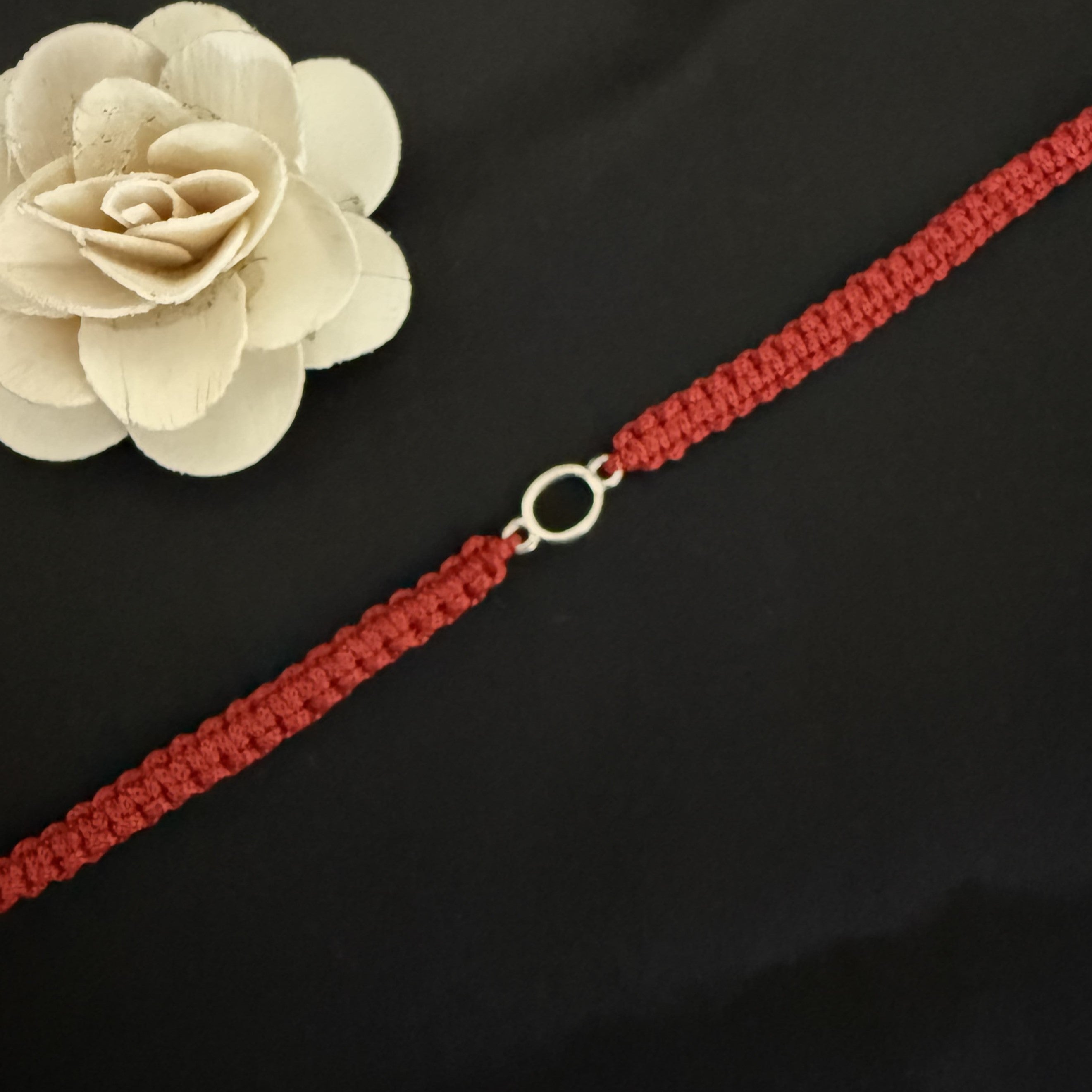 925 Silver initial Rakhi