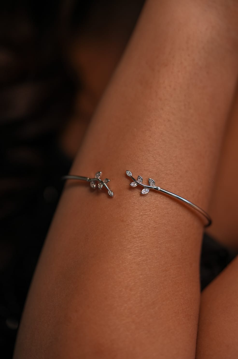 Leaf Design 925 Sterling Silver Bracelet