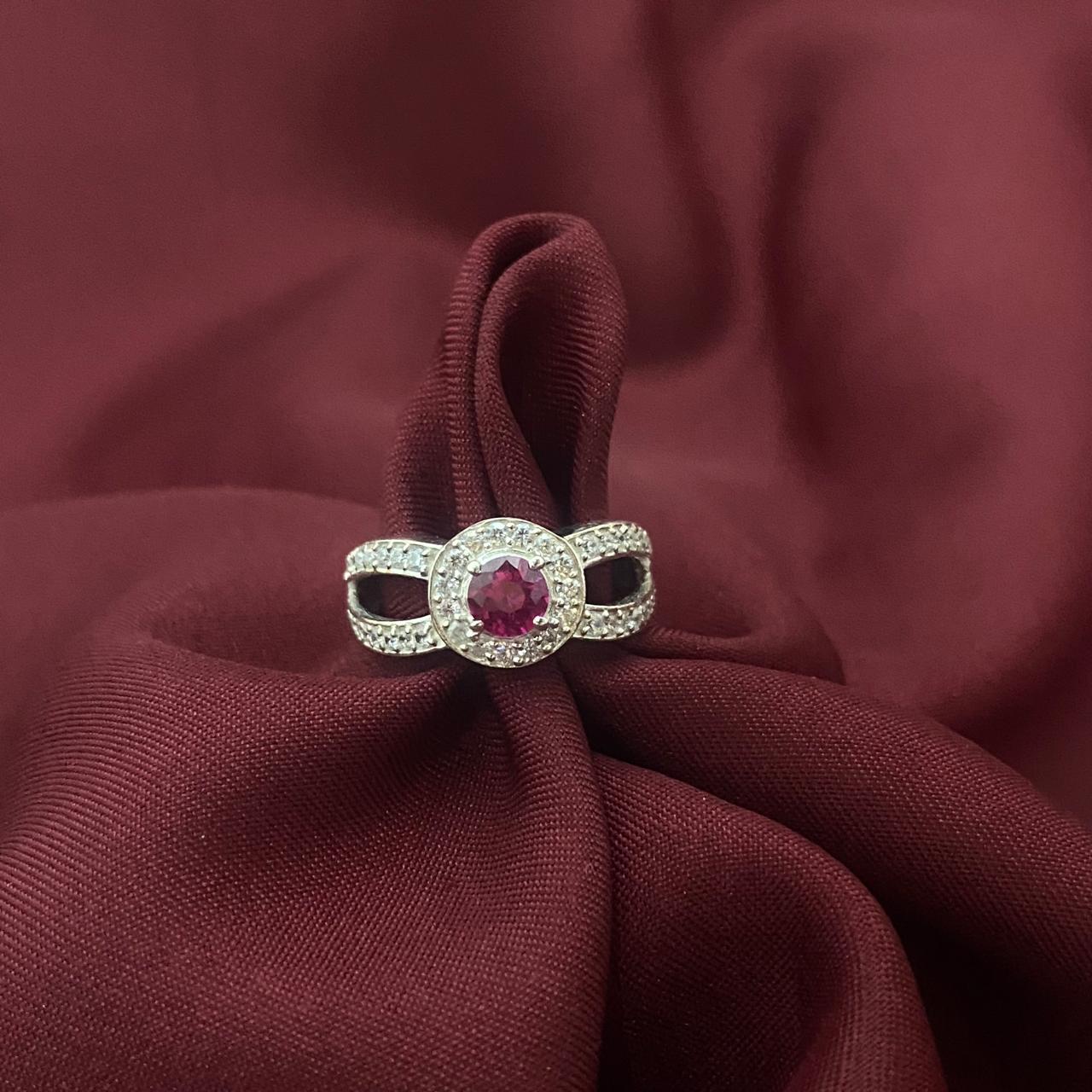 Opulent Oasis Diamond 925 Sterling Silver Ring