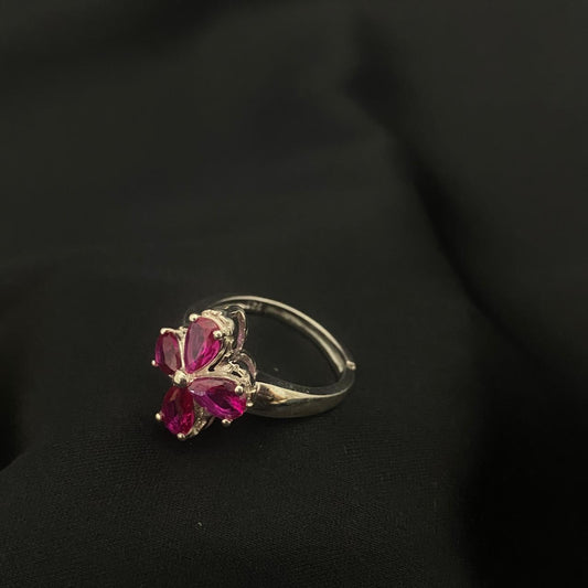 Flower Design 925 Sterling Silver Ring