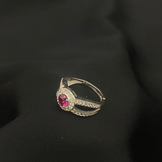 Opulent Oasis Diamond 925 Sterling Silver Ring