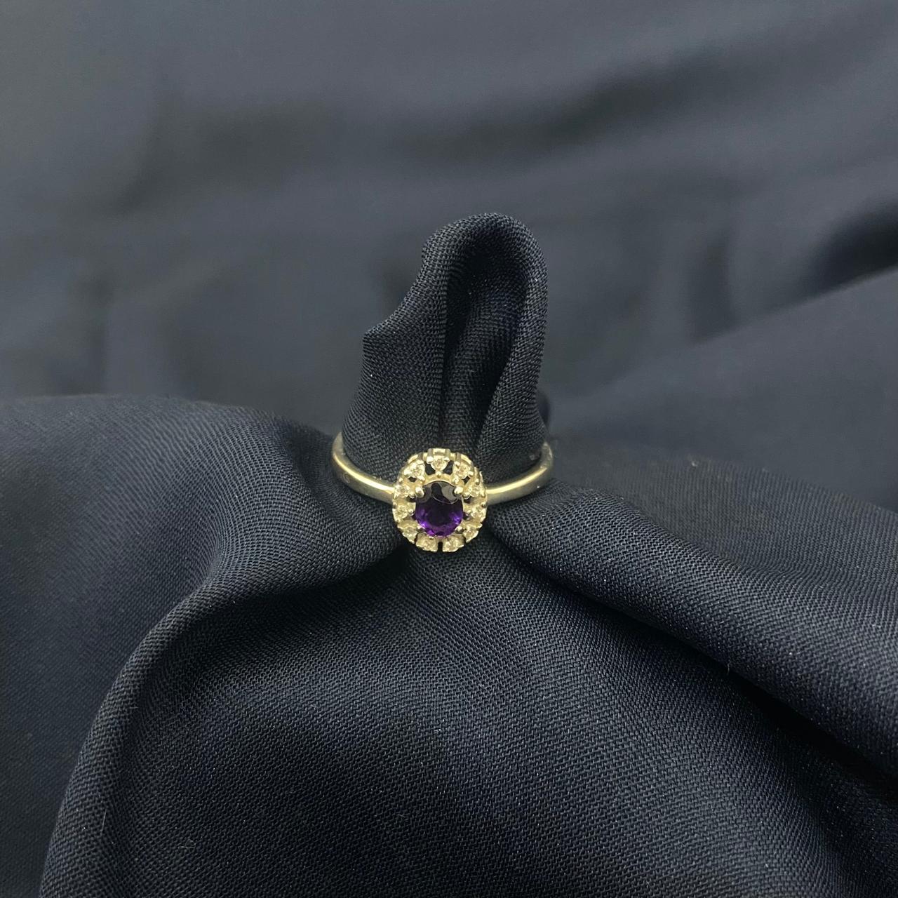 Cluster Oval Halo Diamond 925 Sterling Silver Ring