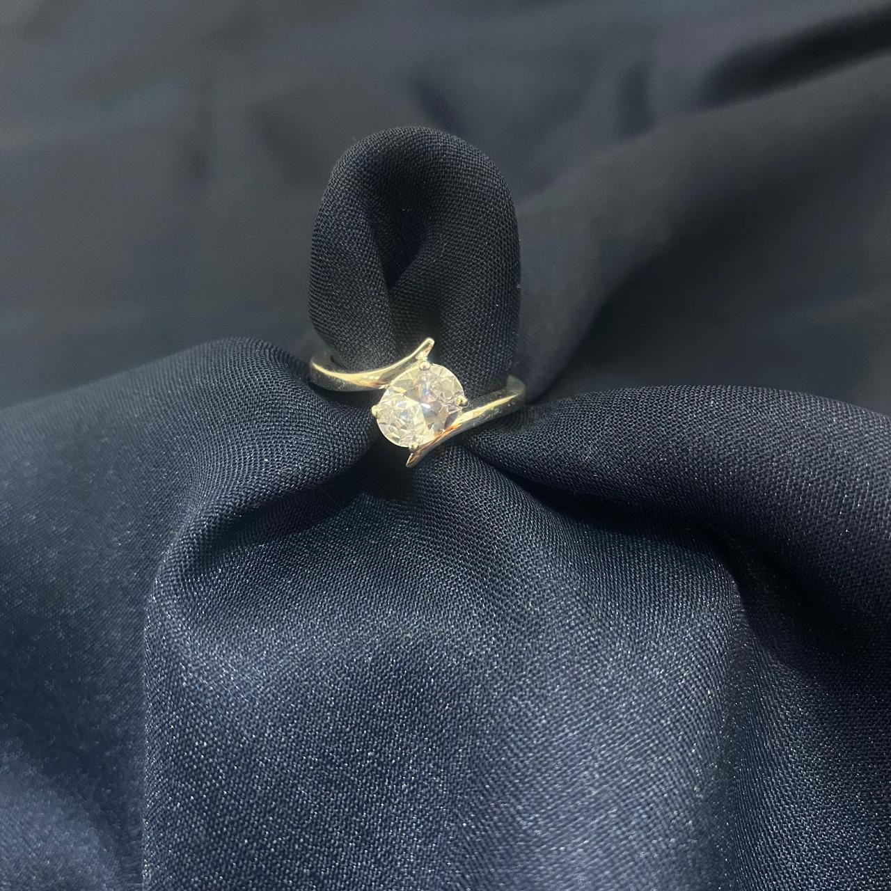 Round Cut Moissanite Diamond 925 Sterling Silver Ring
